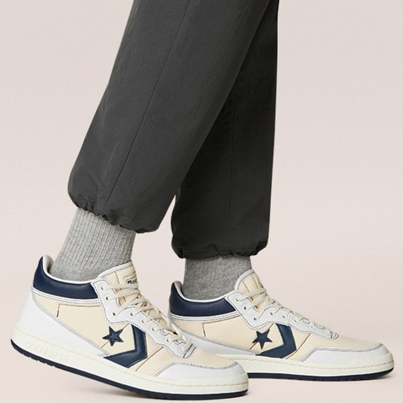 NIB Converse Fastbreak Pro Mid Trigger Bros. White/Navy/Egret A01703C US Mens 10 - Picture 4 of 15